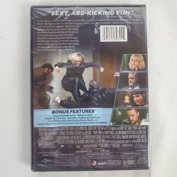 Atomic Blonde DVD (2017, Charlize Theron, James McAvoy) - Picture 2 of 2